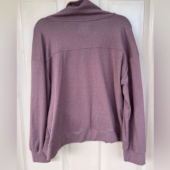 Freely Cowl Neck Pullover Sweatshirt Purple Heathered XL - Picture 2 of 7